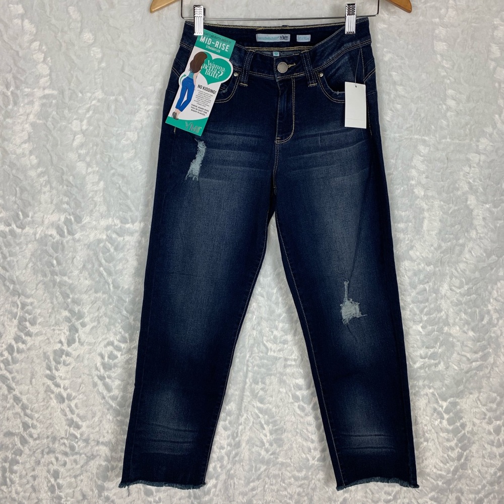 YMI Straight Leg Mid-Rise Jeans